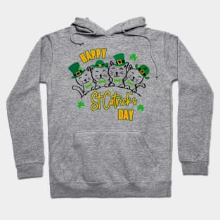 Happy St Catrick's Day Kittens Hoodie